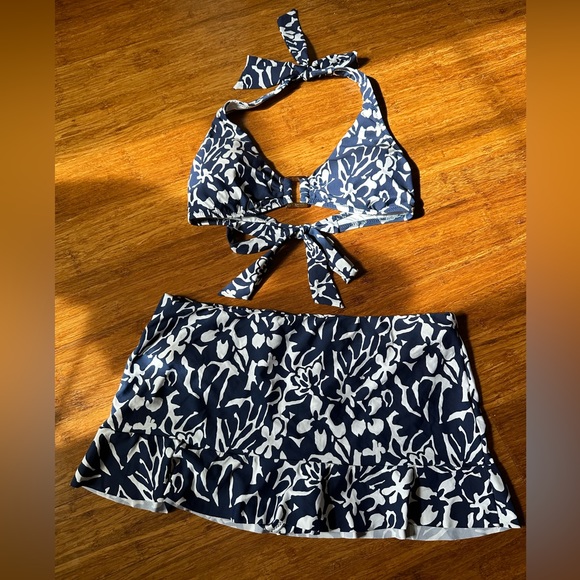 Helen Jon Palm Tortoise Beach Pattern Swimsuit Medium Perfect Condition Bikini - Picture 2 of 7